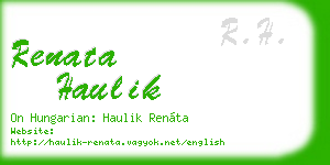 renata haulik business card